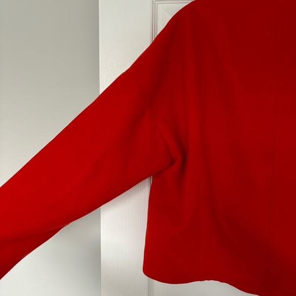 Anthropologie | Sascha Asymmetrical Coat, Red - Size M - Picture 10 of 14